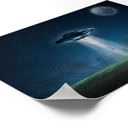 Alien Spaceship Poster (Hoek)