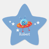 Alien Spaceship Stickers (Voorkant)