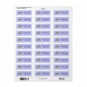 Alien Spaceship Theme Return Address Label (Full Sheet)