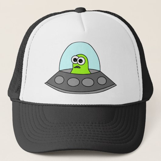 Alien Spaceship Trucker Pet (Voorkant)
