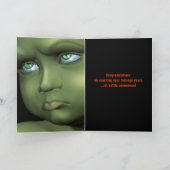 Alien Spawn B-Movie Poster Carte Anniversaire (Intérieur)