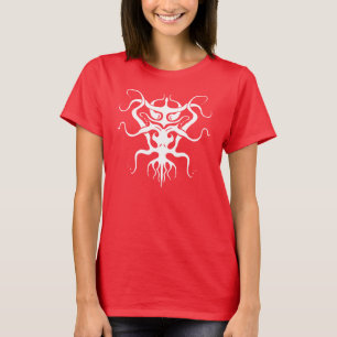 Alien Species Tribal Tattoo Design - White T-shirt