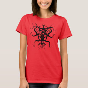 Alien Species Tribal Tattoo Design - zwart T-shirt