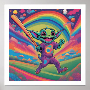 Alien Spelhonkbal Poster