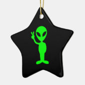 Alien Star-Ornament Keramisch Ornament (Links)