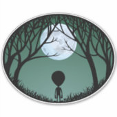 Alien Stickers Fun Halloween Alien Decal Stickers (Voorkant)