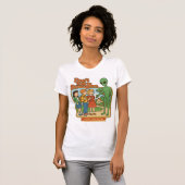 Alien Stranger Danger Retro Comic Art T-shirt (Voorkant volledig)