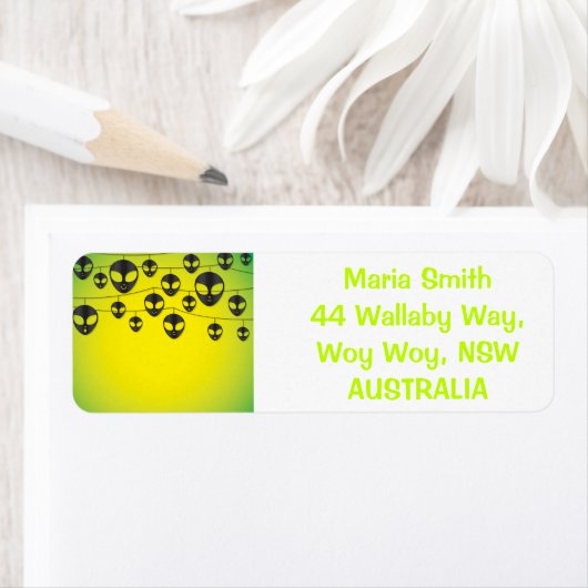 Alien string etiket (Insitu)