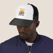 Alien Sunset esthetisch | Sci-Fi Alien Sunset Trucker Pet (In situ)