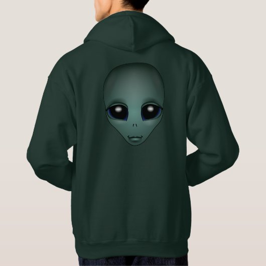 Alien Sweat - shirt à capuche Veste Hommes mignon (Dos)