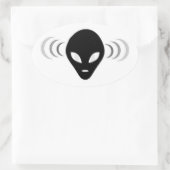 Alien Telepathie ufo sticker (Tas)