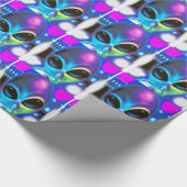 Alien-teller Cadeaupapier (Hoek)