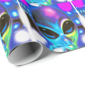 Alien-teller Cadeaupapier (Rol Hoek)