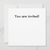 Alien Thème Anniversaire Invitation (Dos)