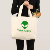 Alien Think Green Canvas tas (Voorkant (product))