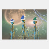 Alien Three Kings Wrapping Paper Sheet (Voorkant 3)