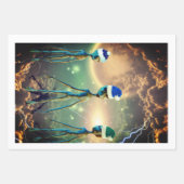 Alien Three Kings Wrapping Paper Sheet (Voorkant)