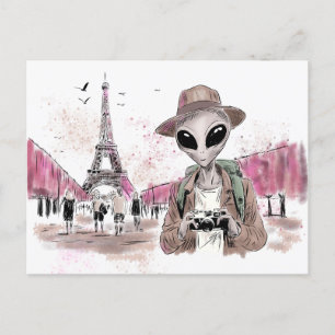 Alien Touring Paris Briefkaart