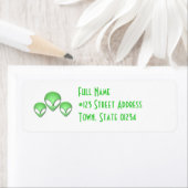 Alien Trio-adreslabel Etiket (Insitu)