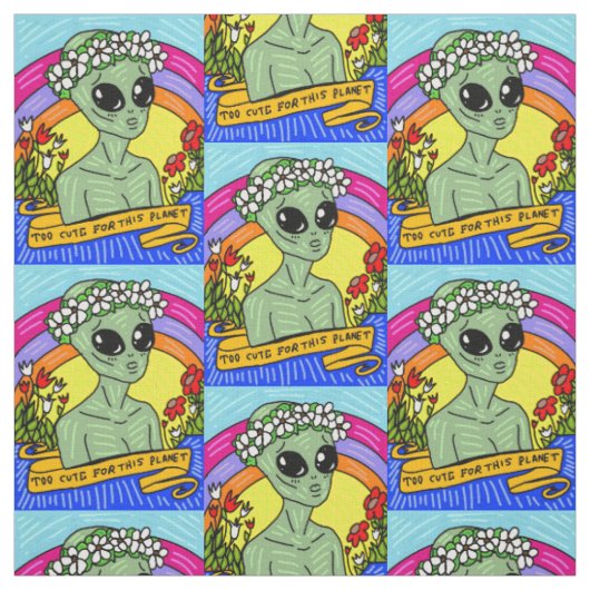 alien trop bon pour ce tissu de planète (Échantillon)