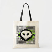 Alien TV canvas tas (Voorkant)