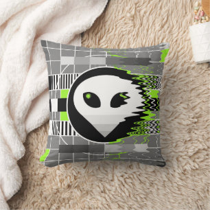 Alien TV lancer carré oreiller