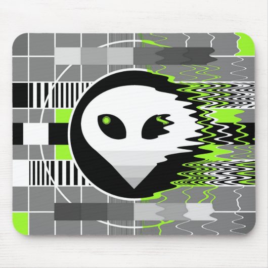 Alien TV mousepad Muismat (Voorkant)