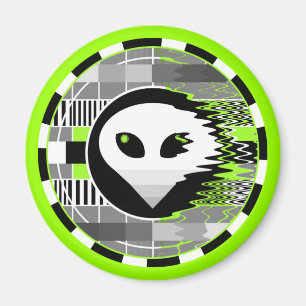 Alien TV Round magnet Magneet