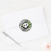 Alien-tv-sticker rond ronde sticker (Envelop)
