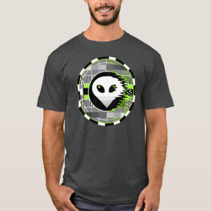Alien TV T-shirt rond hommes gris basique