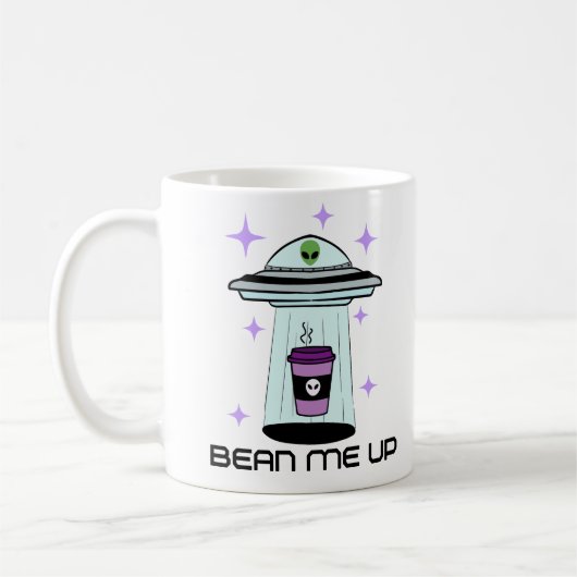 Alien UFO Coffee Cup Koffiemok (Links)