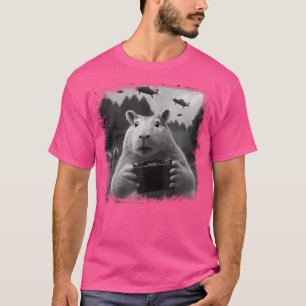 Alien Ufo Funny Capybara Animal Capybara Lover T-shirt