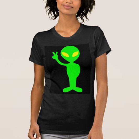 ALIEN UFO FUNNY DARK T-SHIRTS TEE - SHIRTS (Devant)