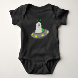 Alien UFO Great Pyrenees T-shirt