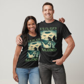 Alien UFO Hunter hond en kat uso selfie alien T-shirt (Unisex)
