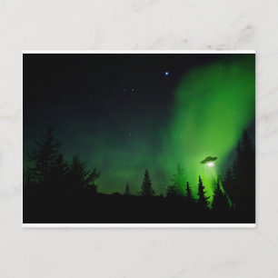 Alien UFO in Alaskan Sky Briefkaart