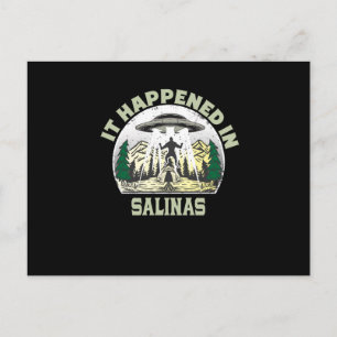Alien UFO in salinas City Briefkaart
