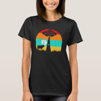 Alien Ufo Koe Ontvoering Neem Me T-shirt