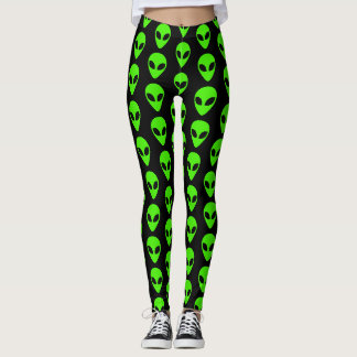 Alien UFO-patroon Leggings