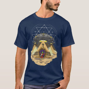 Alien UFO Pyramide Ancient T-shirt
