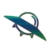 Alien UFO Ship Minimalist Mug | Sci-Fi Art