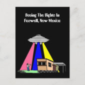 Alien UFO Sighting ROSWELL Briefkaart uit de midde (Voorkant)