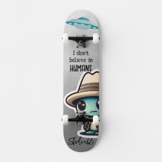 Alien UFO-skateboard Skateboard