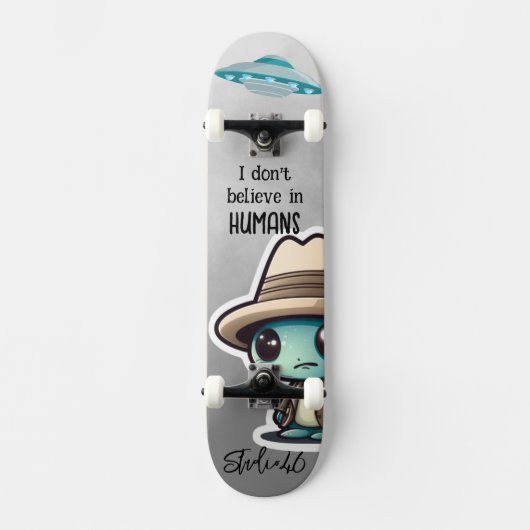 Alien UFO-skateboard Skateboard (Voorkant)
