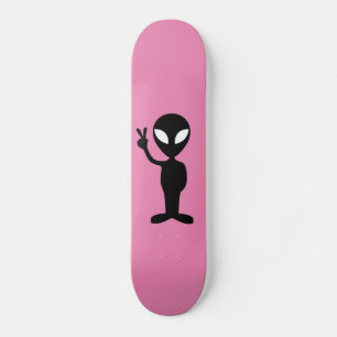 Alien UFO Skateboards roze