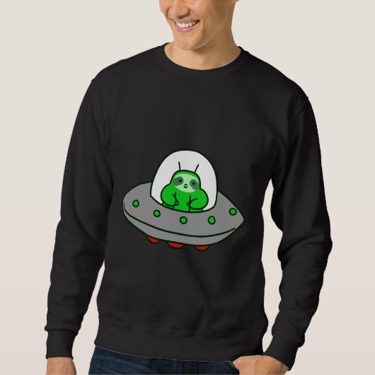 Alien Ufo Sloth Trui (Voorkant)