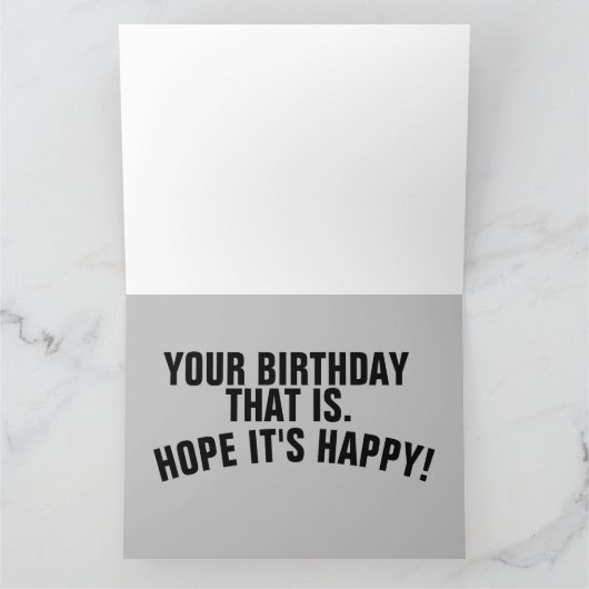 ALIEN UFO SPACESHIP FUNNY BIG BIRTHDAY KAART (Binnen)