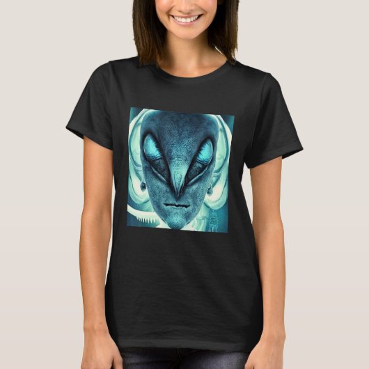 Alien UFO UAP 51 area grey out of this world creat T-shirt (Voorkant)