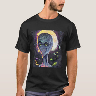 Alien UFO UAP 51-gebied grijs van dit wereldcreat T-shirt