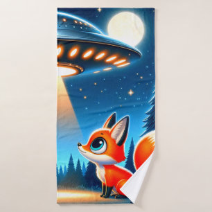 Alien vaisseau spatial et un renard